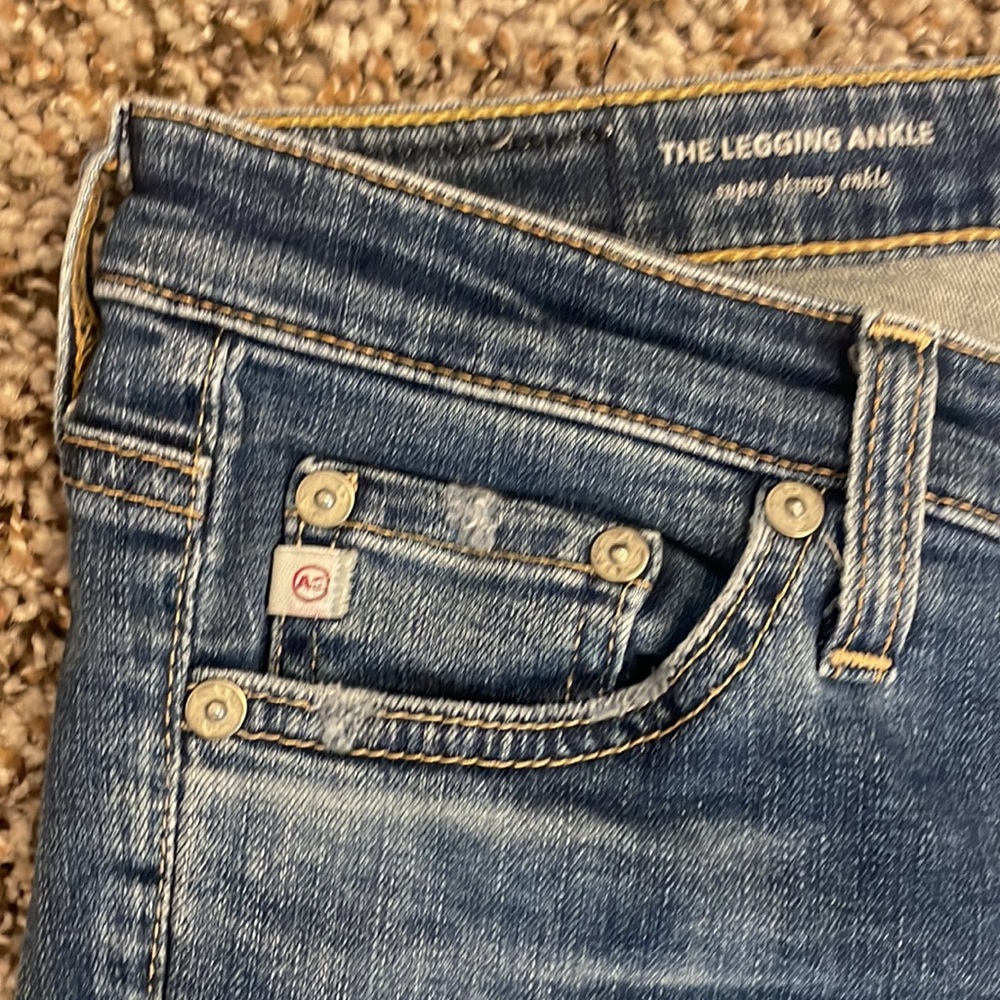 AG Adriano Goldschmied The Legging Ankle Super Skinny Ankle Jeans Sz 26R